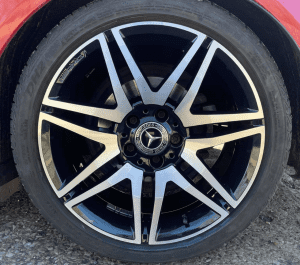 Mercedes Black Powder Coat and Diamond Cut Alloy Wheel